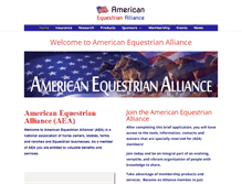Tablet Screenshot of americanequestrian.com